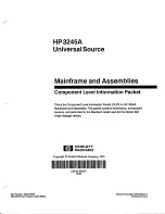 Preview for 1 page of HP 3245A Manual