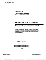 Preview for 3 page of HP 3245A Manual