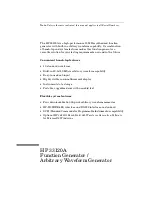 Preview for 1 page of HP 33120A User Manual