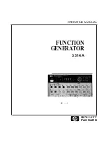 Preview for 1 page of HP 3314A Operating Manual