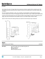 Предварительный просмотр 1 страницы HP 331T Specification