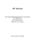 Preview for 1 page of HP 3320A Operating And Service Manual