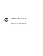 HP 340 G2 Maintenance And Service Manual preview