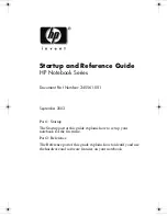 HP 345561-001 Startup And Reference Manual предпросмотр