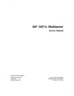 Предварительный просмотр 2 страницы HP 3457A Service Manual