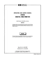Preview for 2 page of HP 3466A Operating And Service Manual