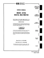 Preview for 2 page of HP 3478A Service Manual