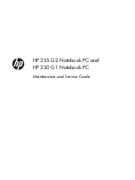 HP 350 G1 Maintenance And Service Manual preview