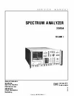 HP 3585A Service Manual preview