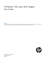 Предварительный просмотр 1 страницы HP 366T User Manual