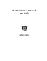 HP 371302-B21 - 1x4 USB/PS2 KVM Switch User Manual предпросмотр