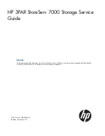 HP 3PAR StoreServ 7000 Service Manual preview