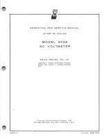 Предварительный просмотр 3 страницы HP 403A Operating And Service Manual