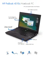 Предварительный просмотр 3 страницы HP 4310s - ProBook - Core 2 Duo 2.1 GHz Specifications