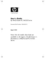 Предварительный просмотр 1 страницы HP 4355 - iPAQ Pocket PC User Manual