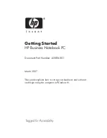 Preview for 1 page of HP 435816-001 Getting Started