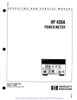 Preview for 3 page of HP 436A Operating And Service Manual