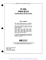 Preview for 5 page of HP 436A Operating And Service Manual