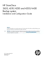 Preview for 1 page of HP 4430 Installation And Configuration Manual