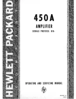 Preview for 2 page of HP 450A Operating And Servicing Manual