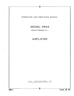 Preview for 3 page of HP 450A Operating And Servicing Manual