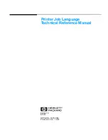 HP 4600 - Color LaserJet Laser Printer Technical Reference Manual preview