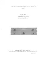 Preview for 2 page of HP 460A Operating Manual