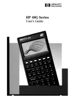 HP 48G  - 48G Graphing Calculator User Manual preview