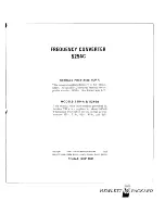 Preview for 3 page of HP 5254C Operating And Service Manual