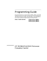 Preview for 3 page of HP 53150A Series Programming Manual