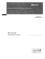 Preview for 2 page of HP 5334A Operating And Programming Manual