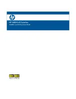 HP 5400R zl2 Series Nstallation And Getting Started Manual preview