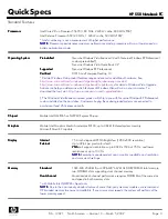 Preview for 3 page of HP 550 - Notebook PC Specification