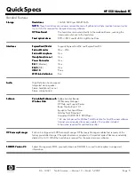 Preview for 5 page of HP 550 - Notebook PC Specification