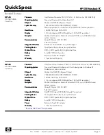 Preview for 7 page of HP 550 - Notebook PC Specification