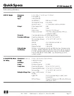 Preview for 11 page of HP 550 - Notebook PC Specification