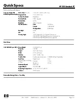 Preview for 12 page of HP 550 - Notebook PC Specification