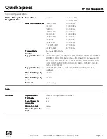 Preview for 13 page of HP 550 - Notebook PC Specification