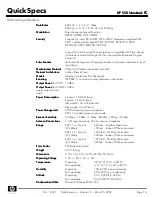 Preview for 16 page of HP 550 - Notebook PC Specification