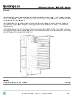 Предварительный просмотр 1 страницы HP 560FLR-SFP+ Specification