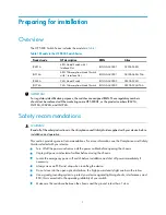 Preview for 5 page of HP 5830 series Installation Manual