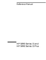 Preview for 1 page of HP 5890 Series II Reference Manual
