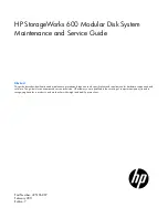 Preview for 1 page of HP 600 Series Maintenance And Service Manual