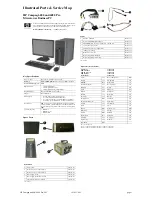 HP 6080 - Pro Microtower PC Illustrated Parts & Service Map preview