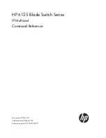 Preview for 1 page of HP 6125G Command Reference Manual