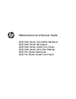 Preview for 1 page of HP 6200 Pro Series Microtower Maintenance And Service Manual