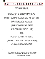 HP 6260B Operator’S, Organizational, Direct Support And General Support Maintenance Manua L preview