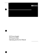 HP 6296A Operating And Service Manual preview