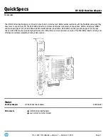 Предварительный просмотр 1 страницы HP 650926-B21 Specification