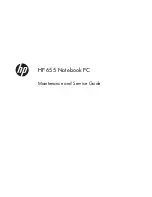 Preview for 1 page of HP 655 Maintenance And Service Manual